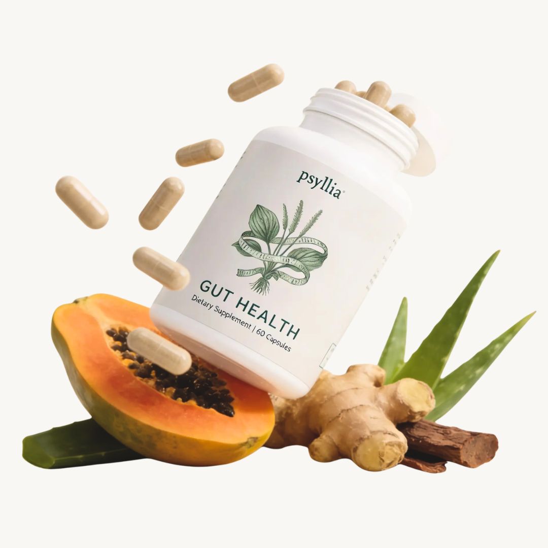 Psyllia Gut Health Supplement with whole-food botanical ingredients